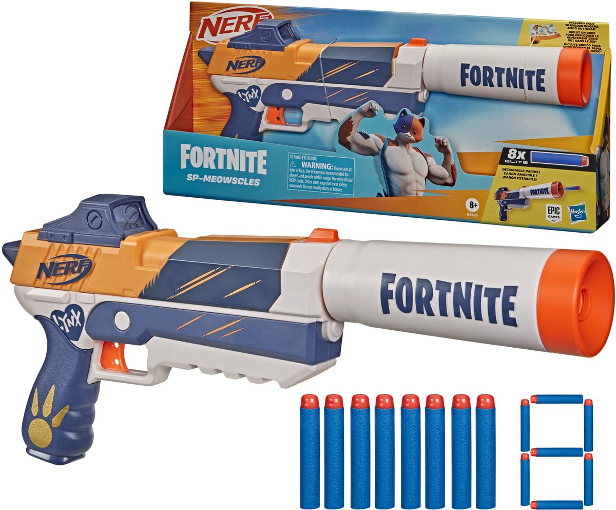 Nerf fortnite sp-meowscles blaster