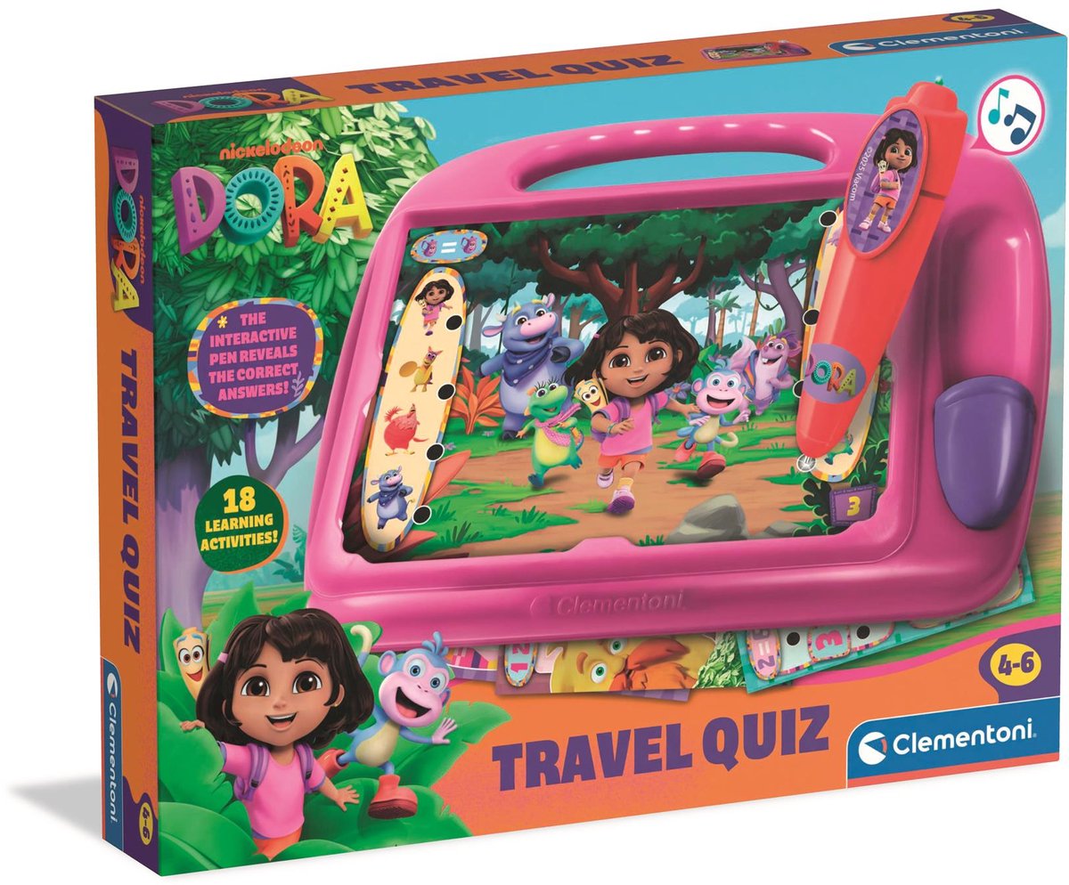 Clementoni - Dora the eplorer - rejsespil - rejsequiz - fra 4 år