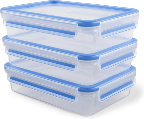Tefal masterseal fresh - starter set - 3-piece - 3x1.2l - 100% leak-proof