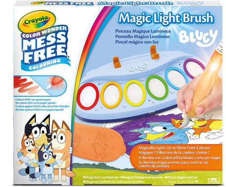 Crayola - color wonder magic light pensel - blålig - pletterfrit malingssæt - kreativ aktivitet og gave til børn fra 3 år og derover