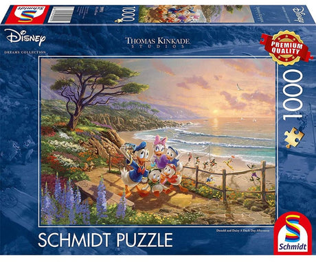 Mickey mouse mickey minnie mouse thomas kinkade studios - disney dreams kollektion - en duck day eftermiddags puslespil flerfarvet