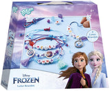 Totum Disney frosne armbånd med 4 bogstaver laver håndværkspakke smykkesæt venskabsarmbånd legetøj piger med Anna og Elsa gavetips