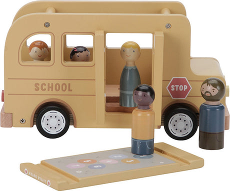 Lille hollandsk skolebus med FSC-figurer