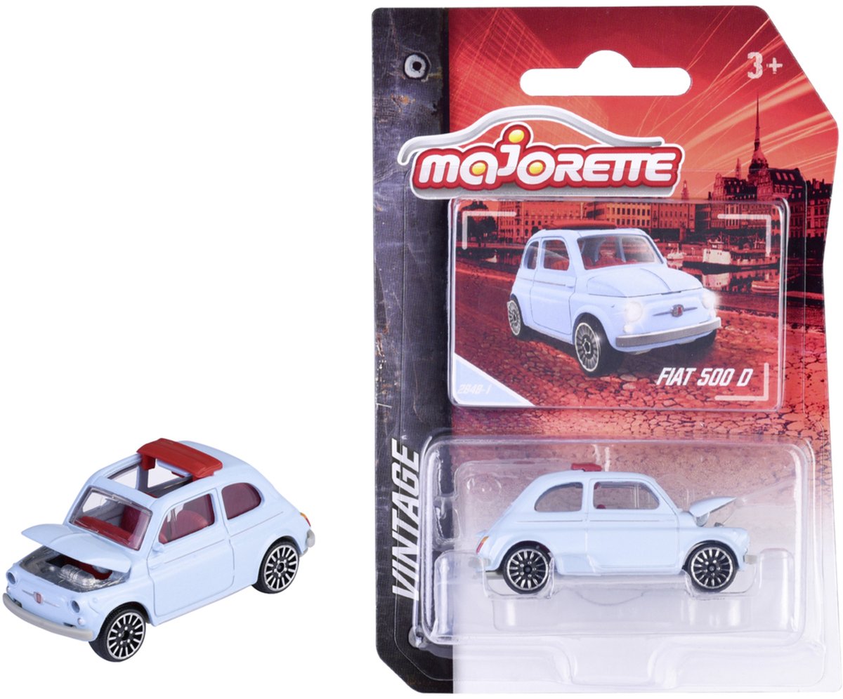 Majorette fiat 500, hvid (vintage)