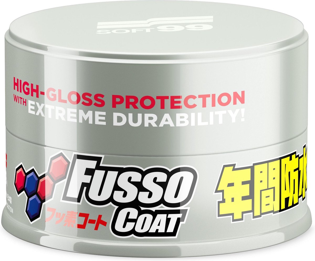 Soft99 fusso frakke let bilvoks 200 gram - 12 måneder