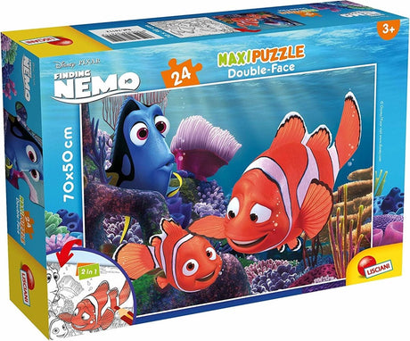 Lisciani - nemo - dobbelt ansigt - puslespil maxifloor - 24 brikker