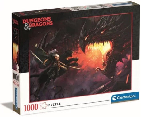 Clementoni - puslespil - fangehuller og drager - drizzt - 1000 brikker