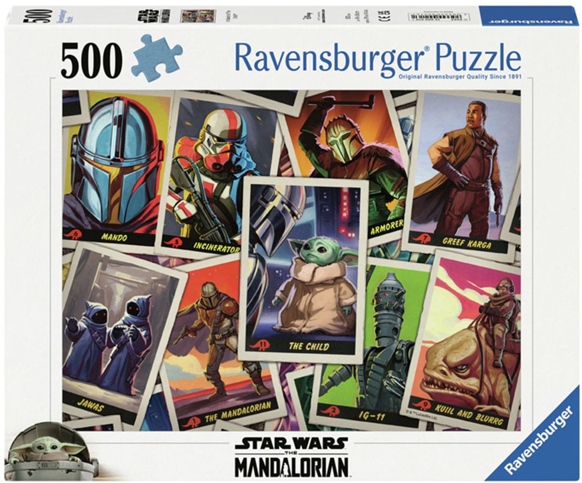 Ravensburger puslespil star wars the mandalorian the child 500 brikker film.