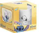 Totum Disney søm farve kop - håndværkssæt keramisk krus inkl. maling og pensel - gavetip legetøj piger og drenge laver lilo stitch