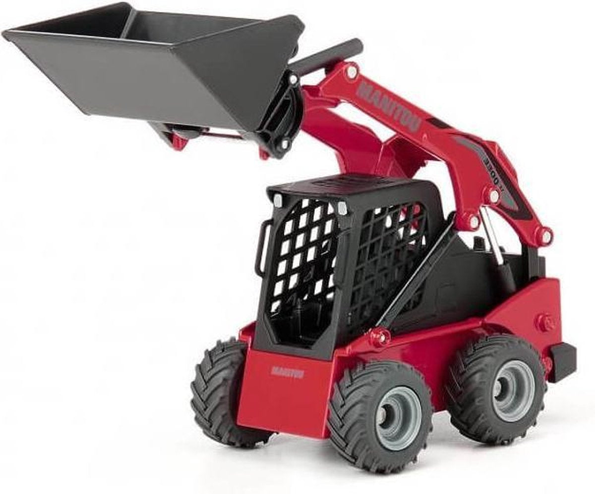 Siku 3049, Manitou 3300v kompakt skovl, 1:32, metal plast, rød, mange funktioner