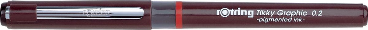 Rotring tikky graphic-viltstift fineliners | 0,20 mm | zwarte inkt