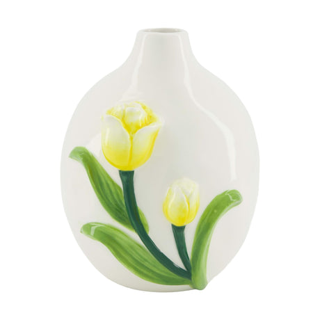 Dijk natural collections keramikvase med tulipan h17,4cm