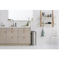 Brabantia touch bin prullenbak - 40 liter - matt steel fingerprint proof