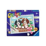Ravensburger creart serie d hunde i en kurv