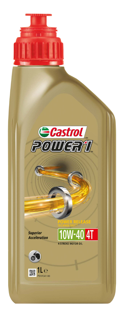 Castrol Oil Power Rs 4T 10W-40 flaske til 1 liter