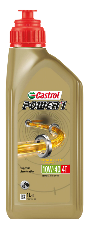 Castrol Oil Power Rs 4T 10W-40 flaske til 1 liter