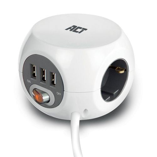 USB multiport hub act ac2410 hvid 3 m