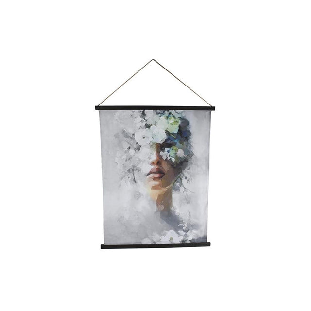 Cozydecor vægdekoration kvinde klud 115x148