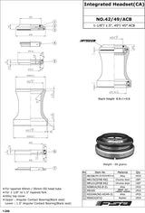 Fsa nr. 42 49 acb headset