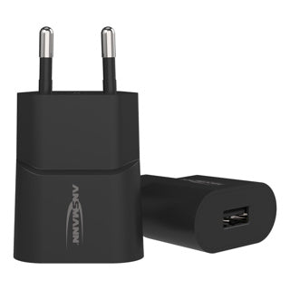 Ansmann telefonopladerblok USB-A sort | 4 stk