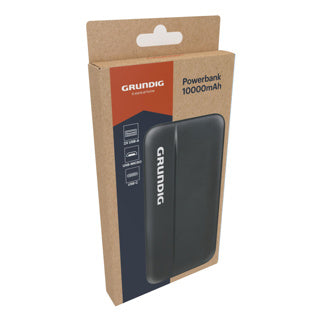Powerbank 10000mah sort | 2 stk