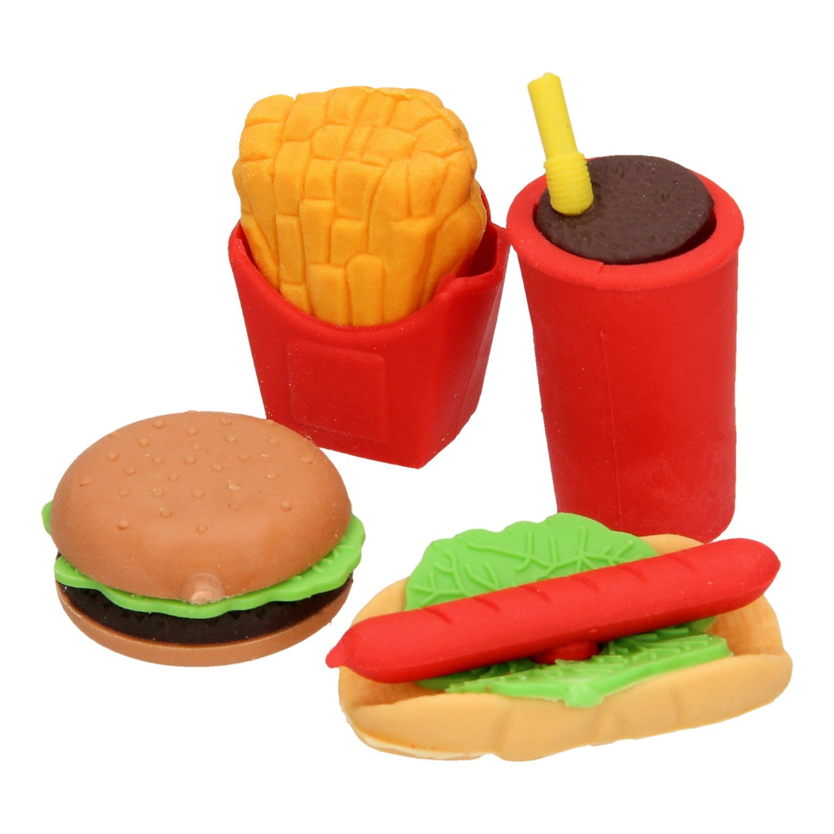 Duckiez fastfood viskelædere, 4 stk.