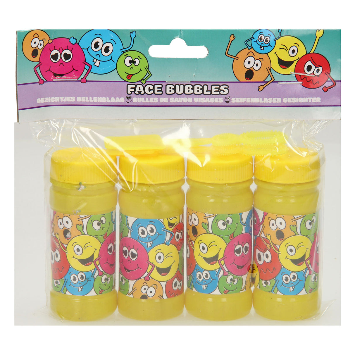 Duckiez boble blæsende smil ansigt, 4x50ml