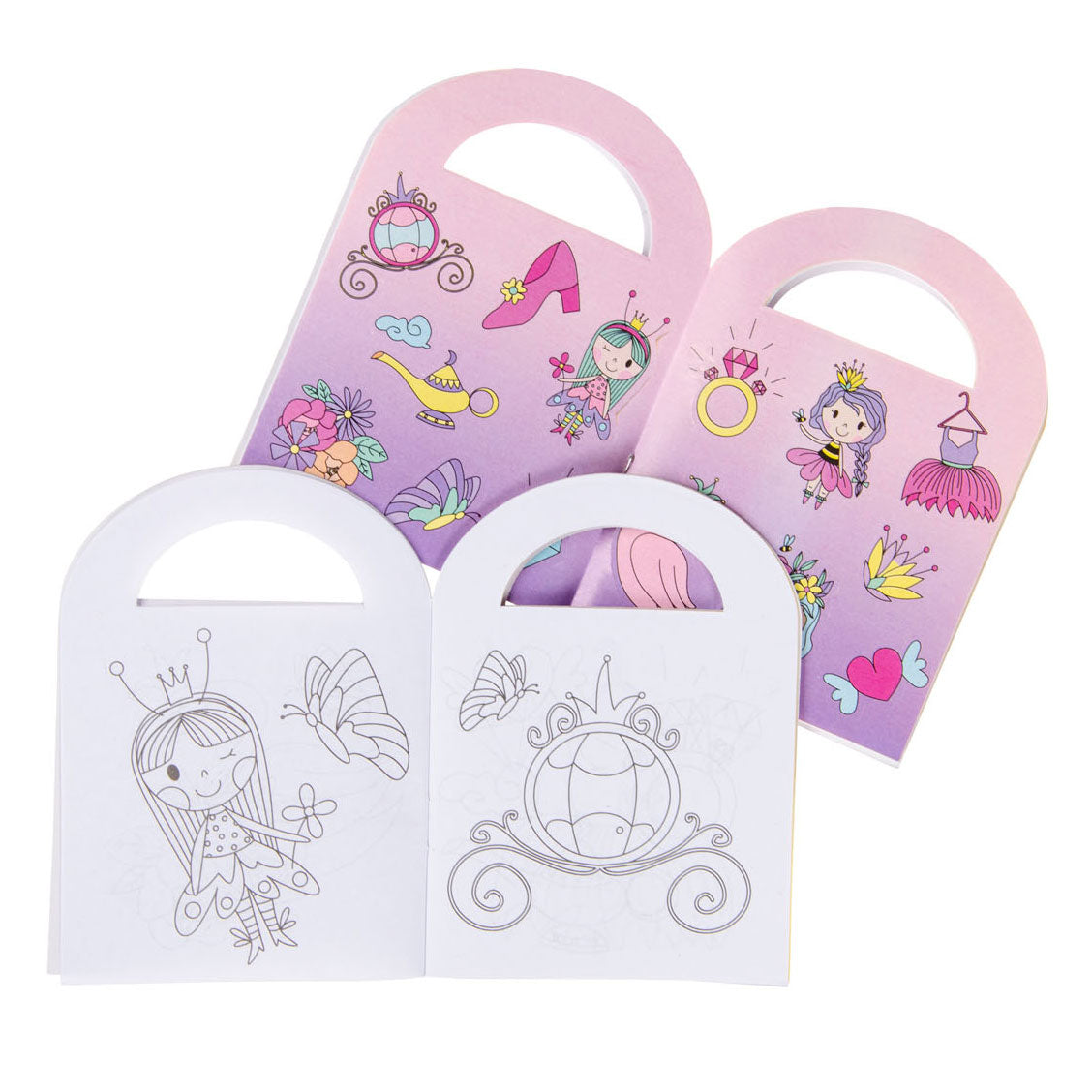 Duckiez malebog med prinsesse-klistermærker
