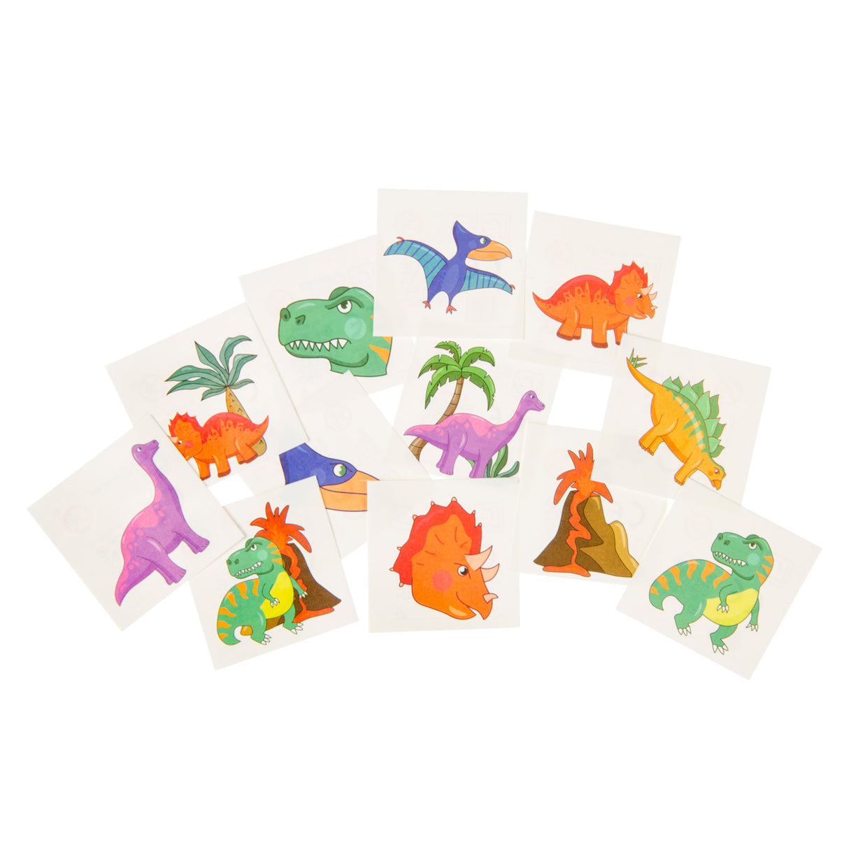 Duckiez tatoveringer dinosaur, 12 stk.