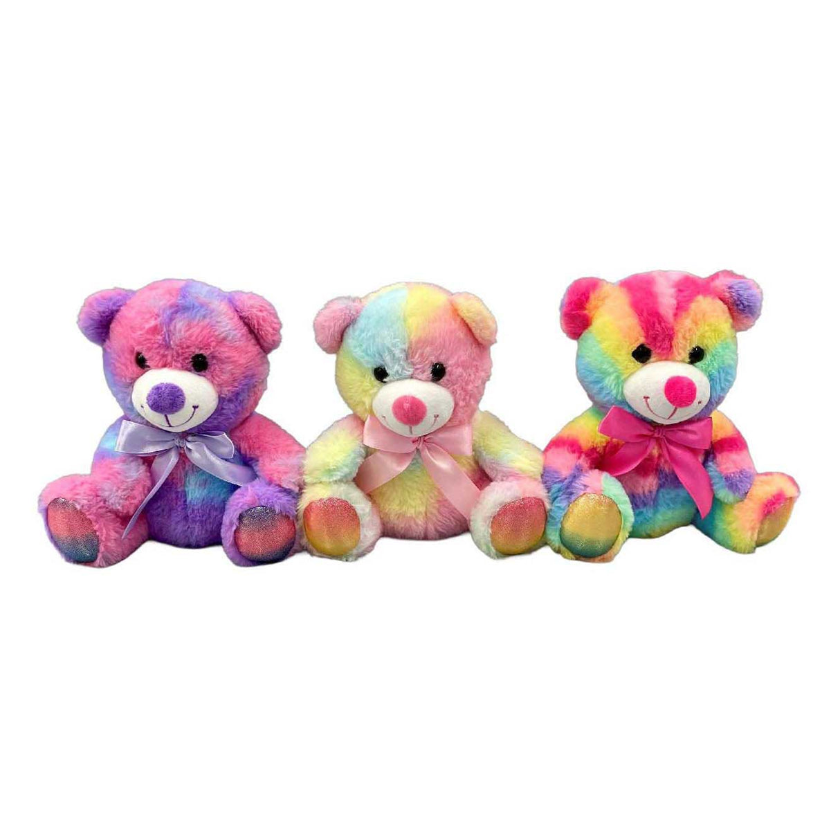 Duckiez bamse regnbuefarver - 21cm