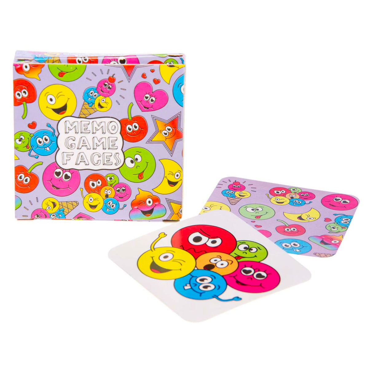 Duckiez mini memo spil smiley face, 28 kort
