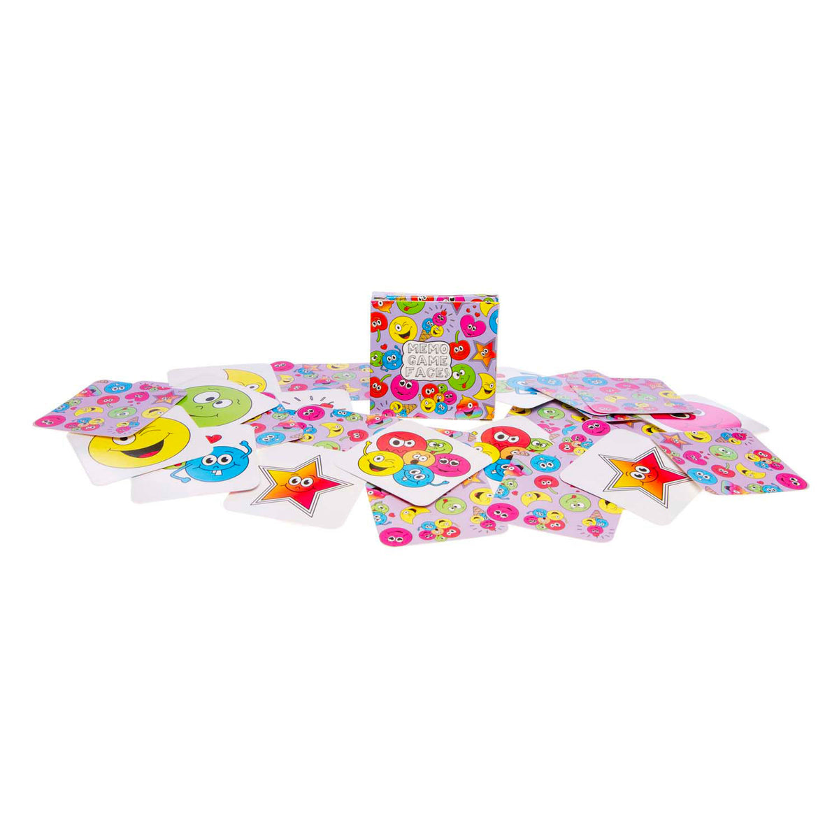 Duckiez mini memo spil smiley face, 28 kort