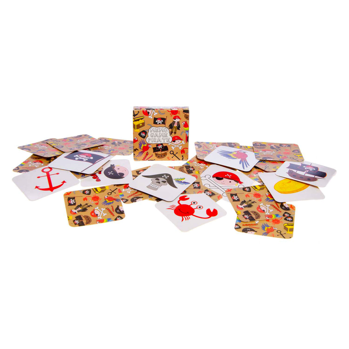 Duckiez mini memo spil pirat, 28 kort