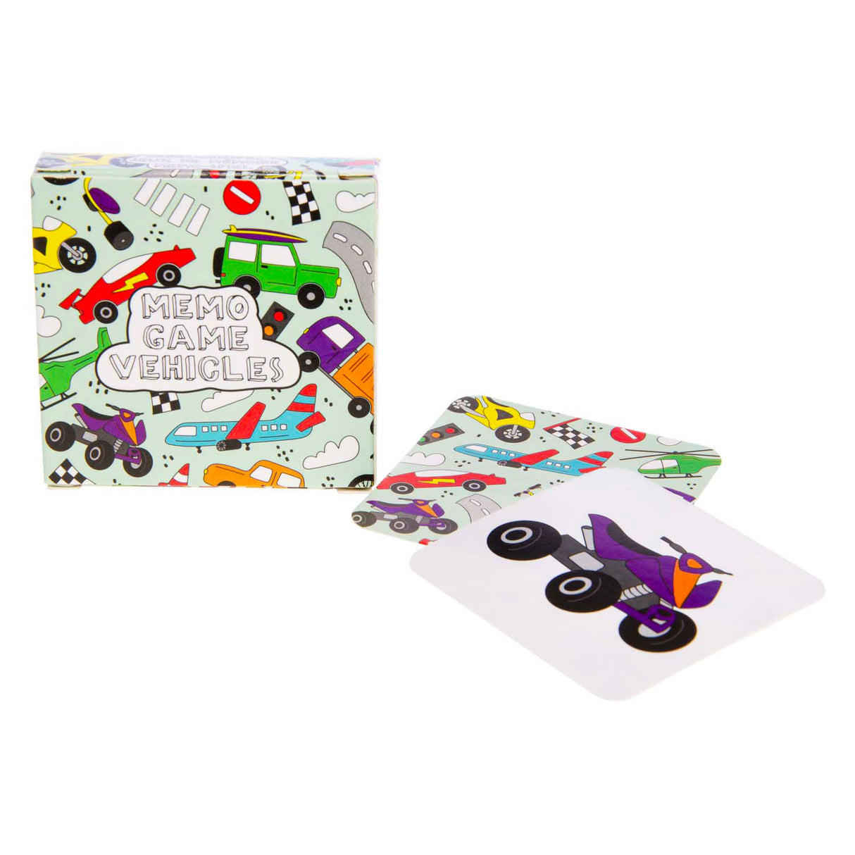 Duckiez mini memo spil køretøjer, 28 kort