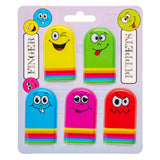 Duckiez fingerdukker ansigter, 5 stk.
