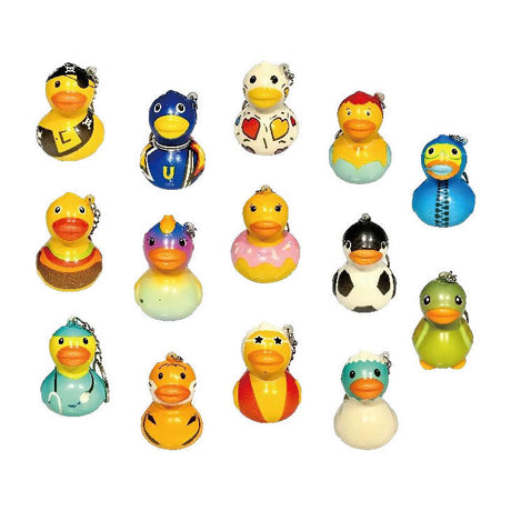 Duckiez nøglering andeskum farvet - 24 stk