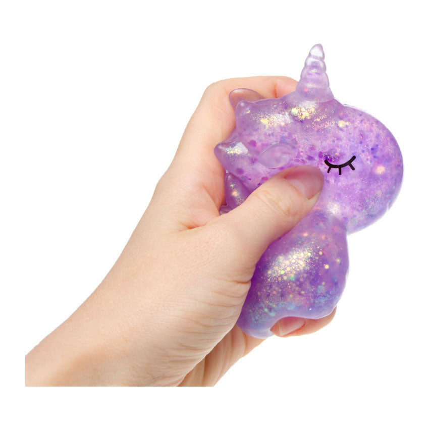 Klem enhjørning glitter squeeze legetøj