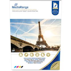 Fotopapirmedieområde a4 160 g m² blank hvid