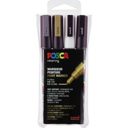 Malertusch posca pc-3m farvesortiment 4 stk