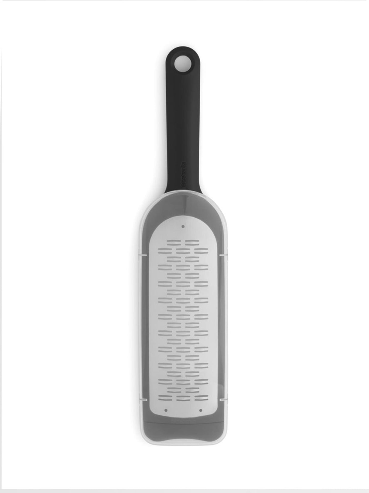 Brabantia tasty+ rivejernsskærer - med beskyttelsesdæksel - mørkegrå