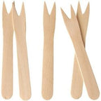 Gafler papstar træ 8,5 cm brun