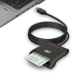 USB-smartkortlæser act ac6015 grå