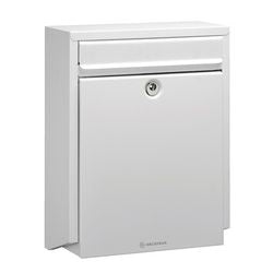 Postbox decayeux d100 hvid elektrolytisk galvaniseret stål polyester pulver