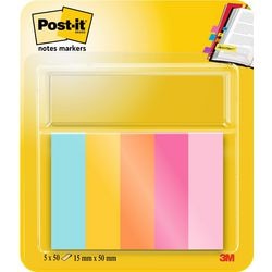 Post-it notes markers beachside | ft 15 x 50 mm | blister met 5 blokjes van 50 tabs