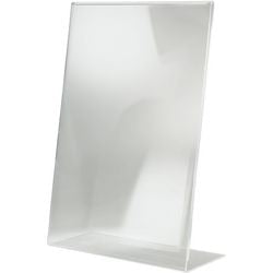 Sigel - tafelstandaard - a3 - glashelder - schuin - l-standaard - acrylkaarthouder - si-ta213