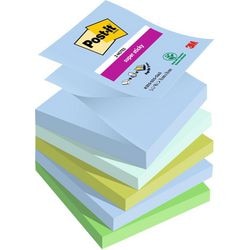 Post-it super sticky super sticky notes post-it r330-5ss-oas blauw, groen