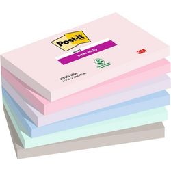 Post-it memo pad 3m 655-6ss 76x127mm sjæl