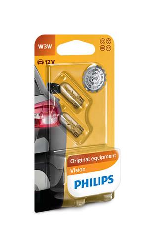Philips lampe 12v 3w kilefod (u)