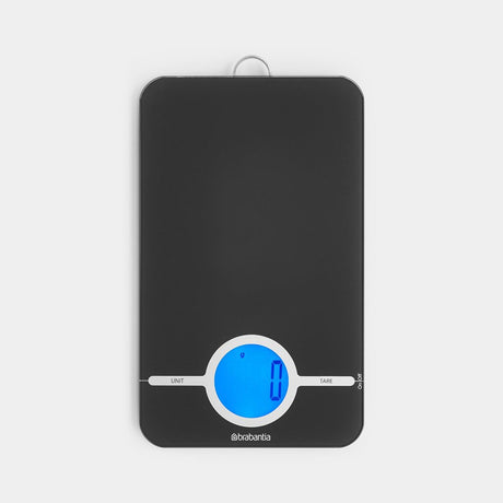 Brabantia tasty+ keukenweegschaal digitaal - op batterijen - dark grey