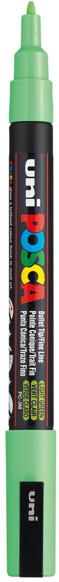 Uni posca pc3m malertusch lysegrøn - rund spids op til 1,3 mm